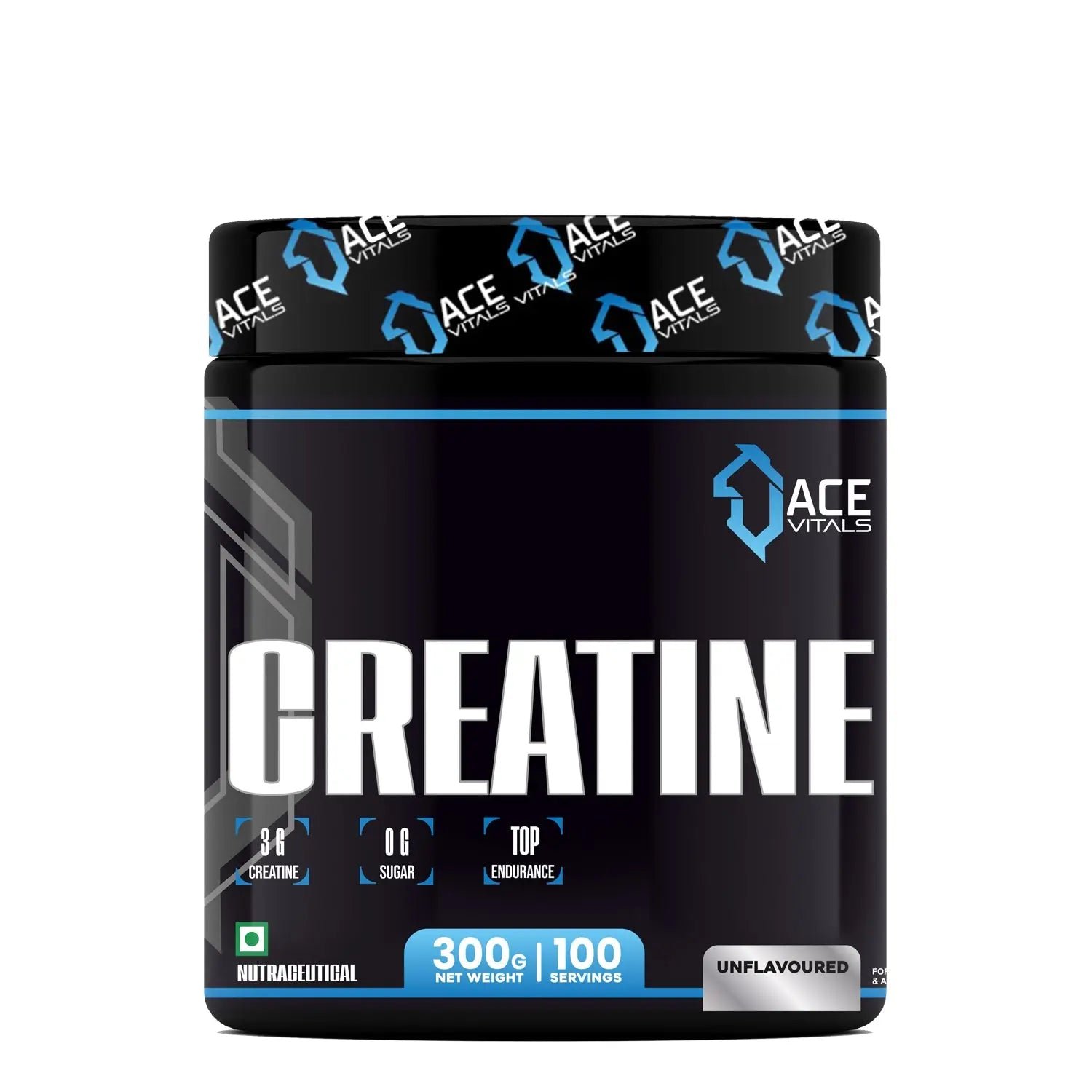 Ace Vitals Creatine 300g | 100 Servings | Mfg: European Union